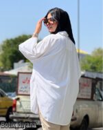 شومیز کتان مدل ملورا
