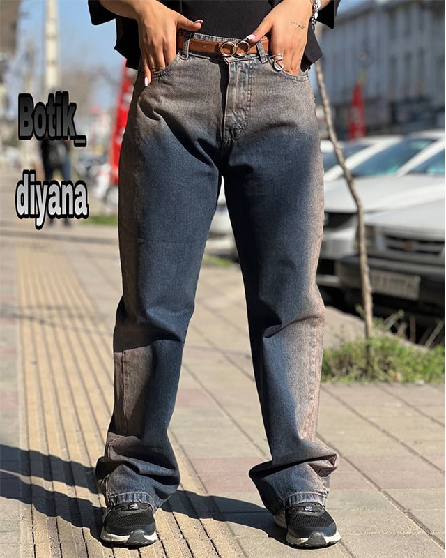 شلوار نیم بگ حین آبرنگی