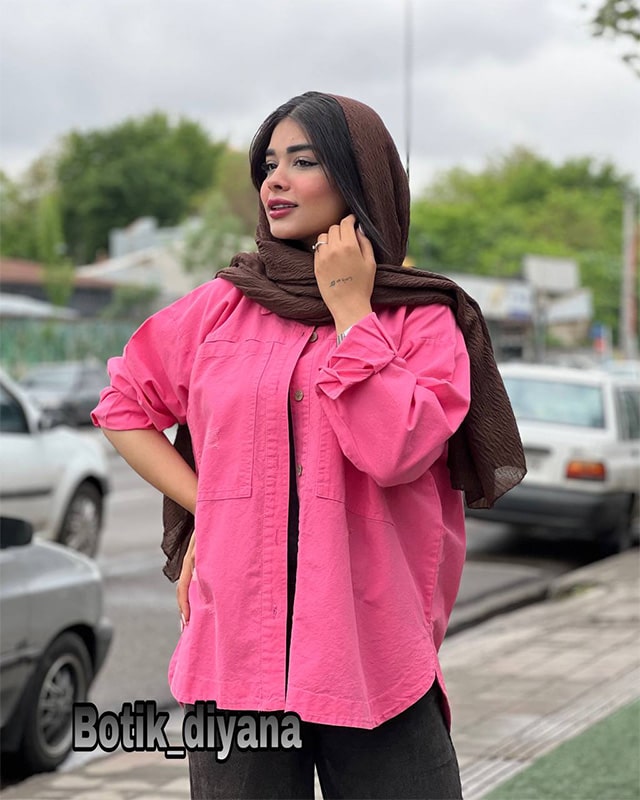 شومیز کتان مدل ایلماه
