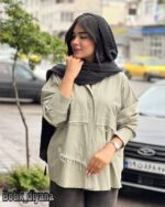 شومیز کتان مدل پرناک