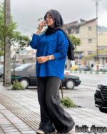 شومیز کتان مدل پرناک