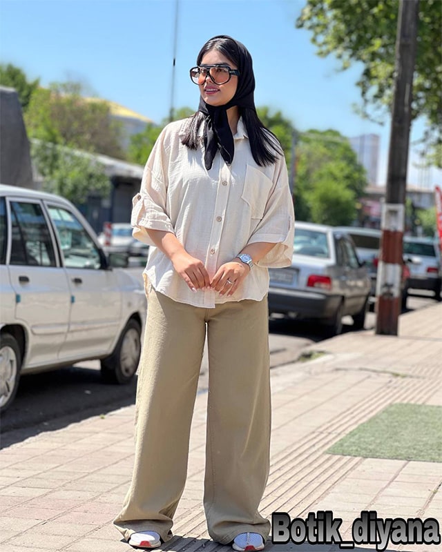 شومیز لینن مدل نیوکا