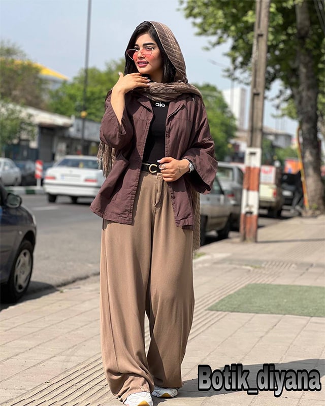 شومیز لینن مدل لاونا