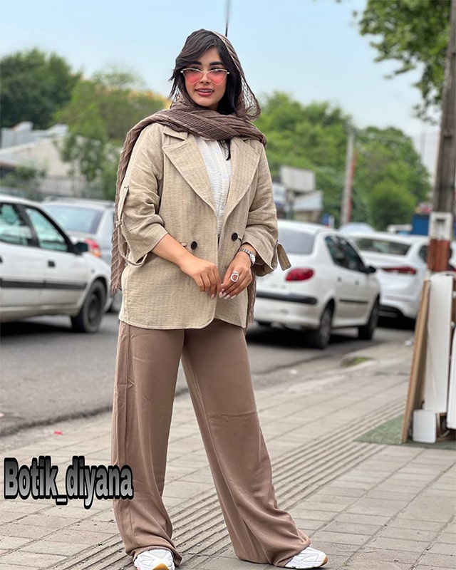 کت لینن مدل فرنیا