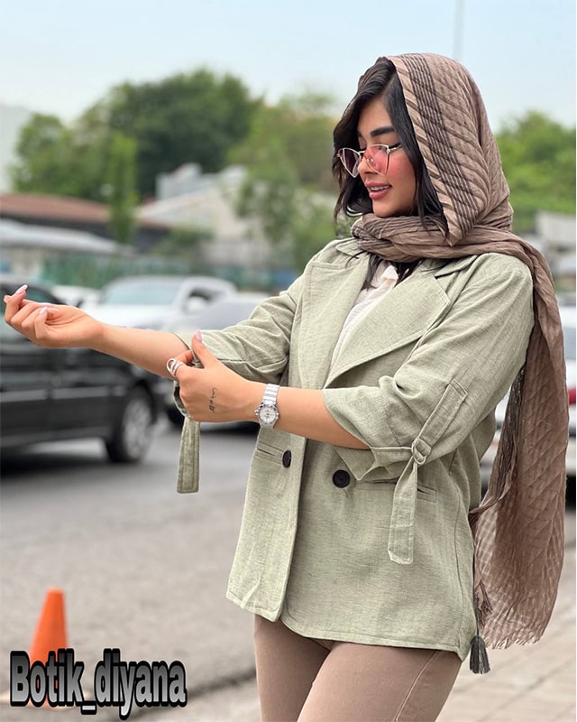 کت لینن مدل فرنیا