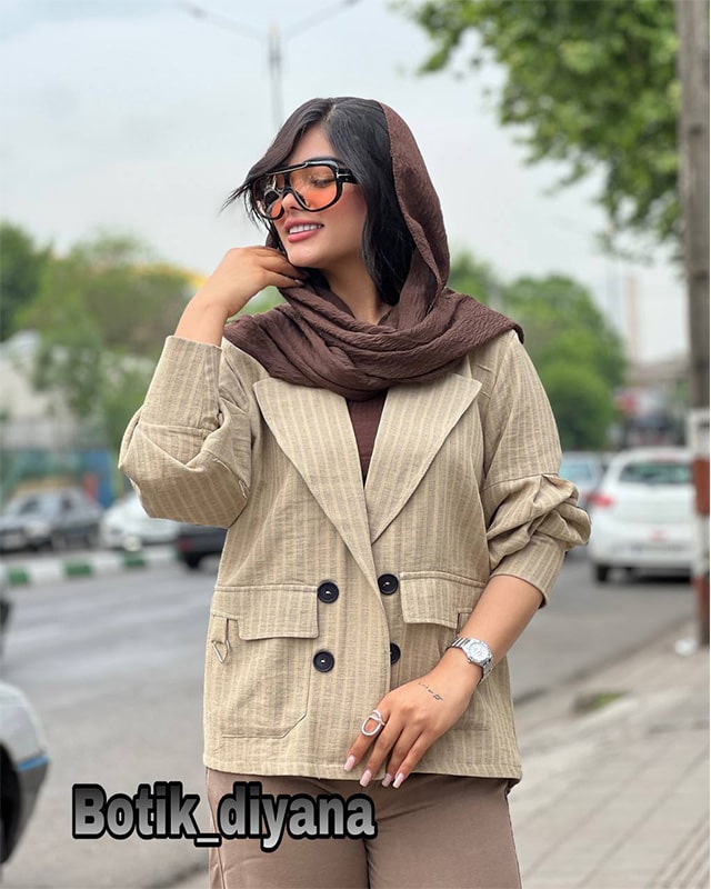 کت لینن مدل زیوا