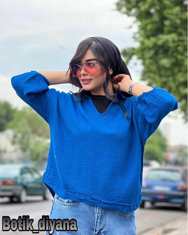 شومیز جلو بسته مدل باوین