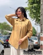 شومیز کتان مدل گیسون