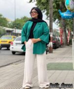 شومیز لینن آف مدل موگه