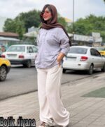 شومیز لینن آف مدل موگه
