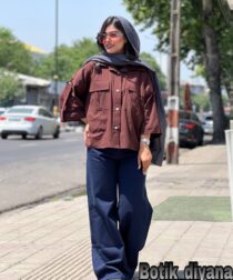 شومیز لینن مدل سلدا