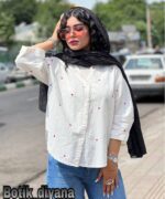 شومیز گلدوزی مدل سانتا بوتیک دیانا