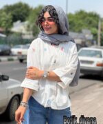 شومیز گلدوزی مدل سانتا بوتیک دیانا