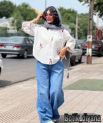 شومیز گلدوزی مدل سانتا بوتیک دیانا