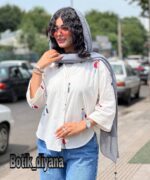 شومیز گلدوزی مدل سانتا بوتیک دیانا