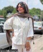 شومیز لینن مدل آلکا