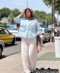 شومیز لینن مدل هیرا