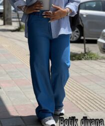 شلوار بگ جین کاغذی