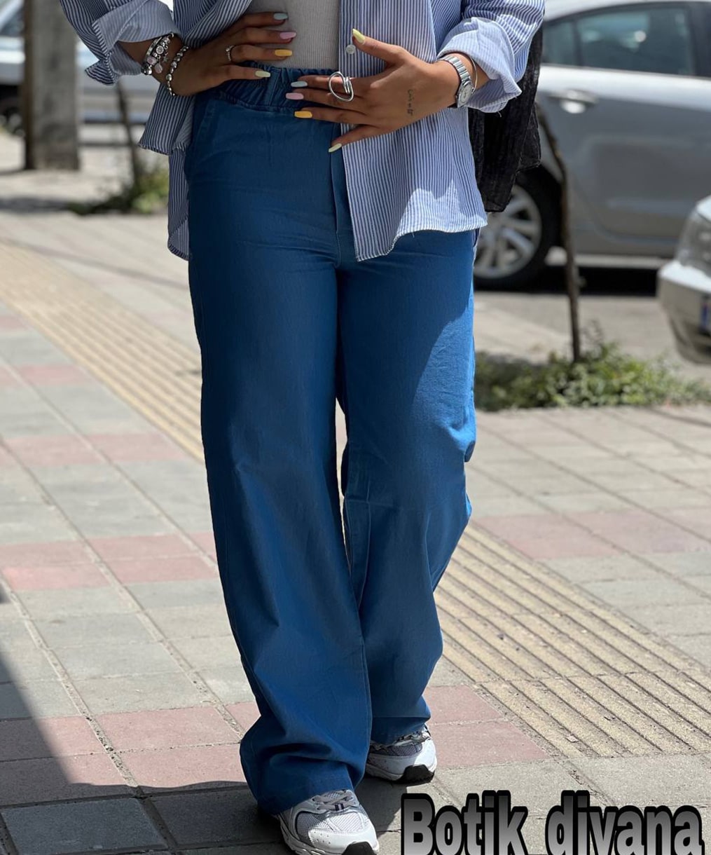 شلوار بگ جین کاغذی