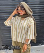 شومیز راه راه مدل مارگاریت