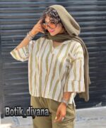 شومیز راه راه مدل مارگاریت
