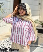 شومیز راه راه مدل مارگاریت