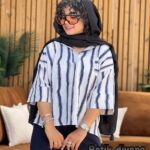 شومیز راه راه مدل مارگاریت