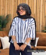 شومیز راه راه مدل مارگاریت