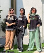 ست تیشرت شلوار مدل بالنسیاگا