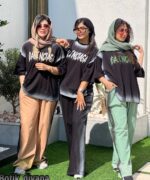 ست تیشرت شلوار مدل بالنسیاگا