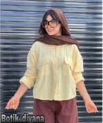 شومیز لینن ترک دخترانه