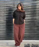 شومیز لینن ترک دخترانه