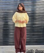 شومیز لینن ترک دخترانه