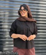 شومیز لینن ترک دخترانه