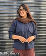 شومیز لینن ترک دخترانه