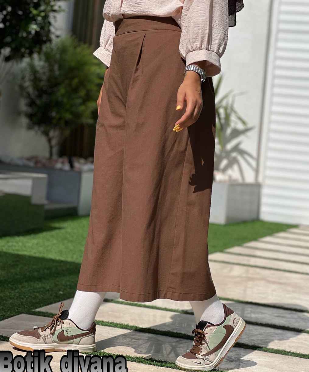 شلوار واید لگ لینن بوتیک دیانا
