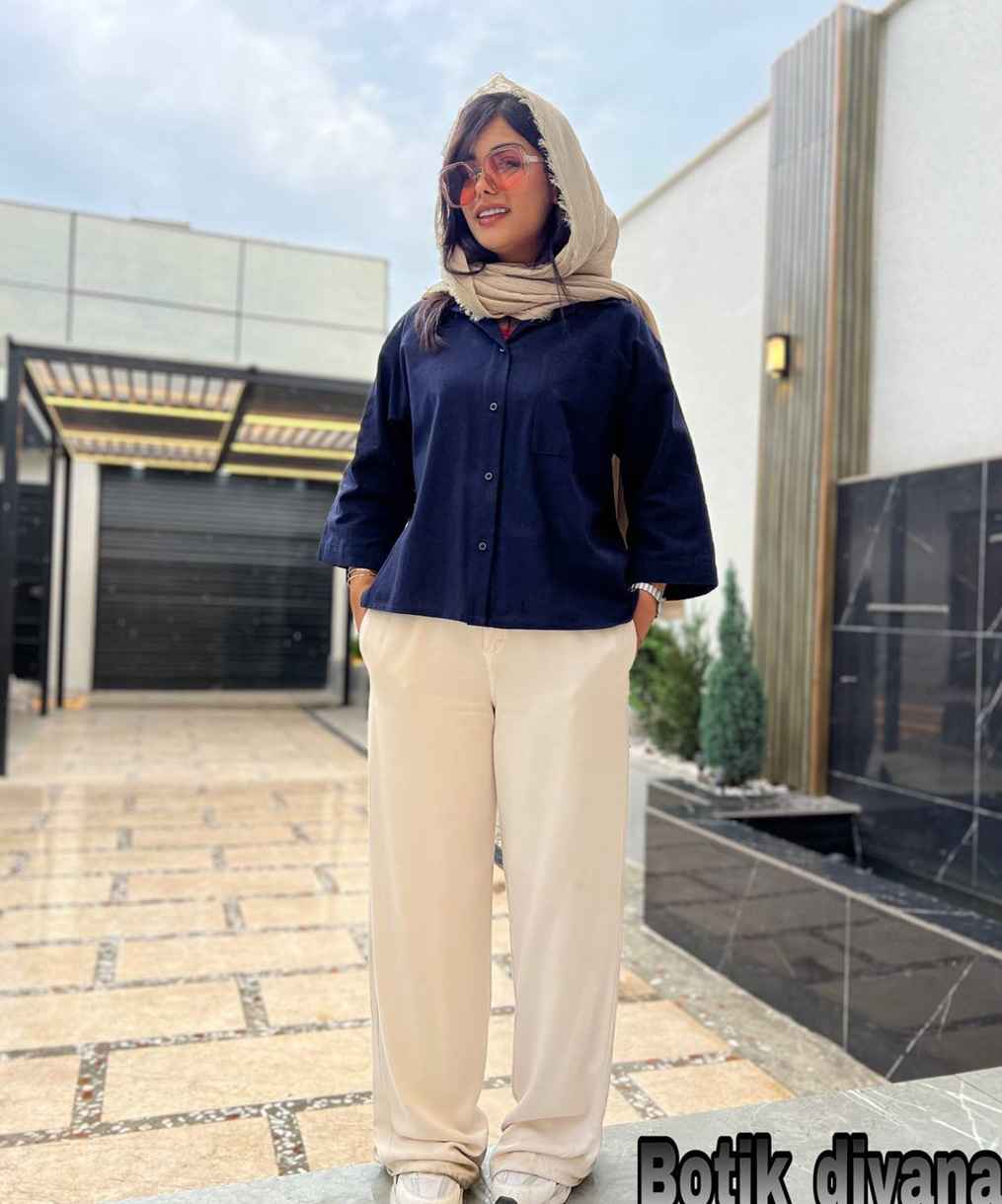 شومیز لینن مدل آتوسا