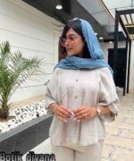 شومیز دخترانه کنفی مدل پارنا