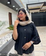 شومیز دخترانه کنفی مدل پارنا