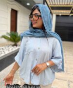 شومیز دخترانه کنفی مدل پارنا