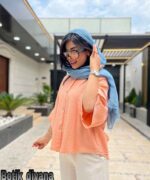 شومیز دخترانه کنفی مدل پارنا