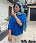 شومیز دخترانه کنفی مدل پارنا