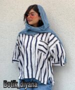 شومیز راه راه مدل ساندا
