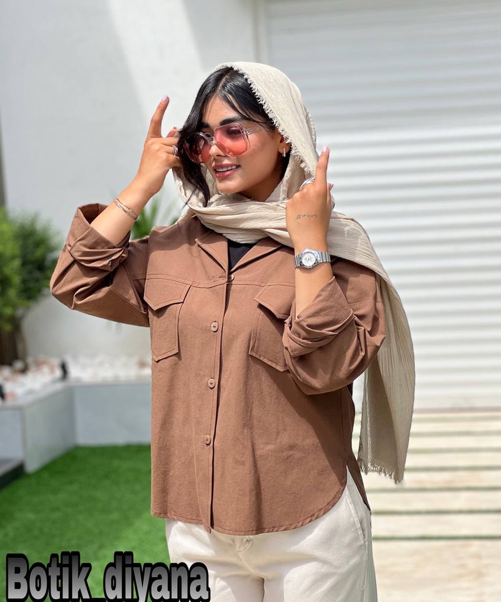 شومیز لینن مدل اسپاکو