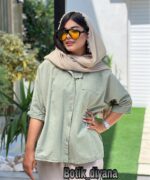 شومیز لینن مدل هانیکو بوتیک دیانا