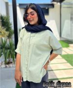 شومیز لینن مدل هانیکو بوتیک دیانا
