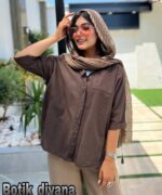 شومیز لینن مدل هانیکو بوتیک دیانا