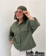 شومیز لینن مدل تینو