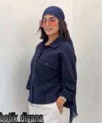 شومیز لینن مدل تینو