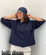 شومیز لینن مدل تینو